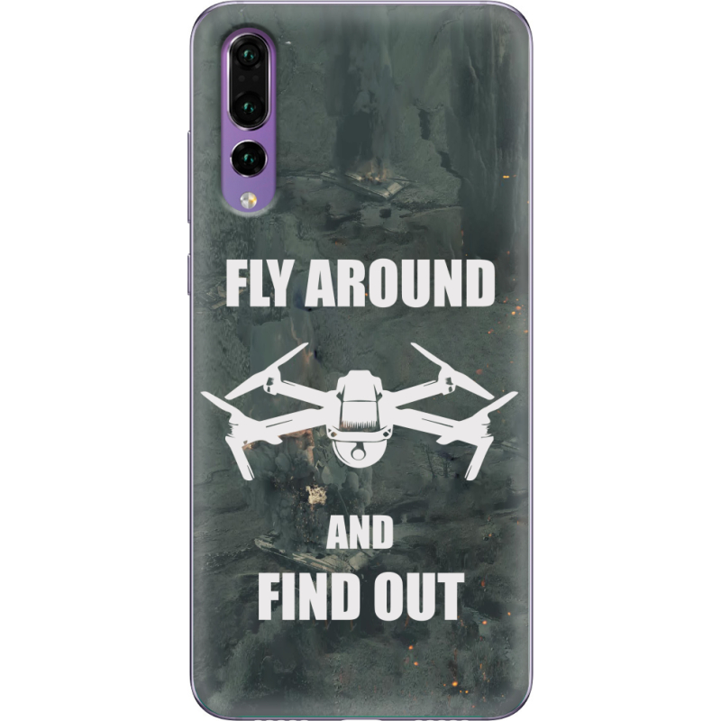 Чехол Uprint Huawei P20 Pro Дрон Fly Around