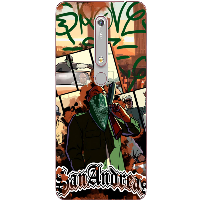 Чехол Uprint Nokia 6 2018 GTA San Andreas