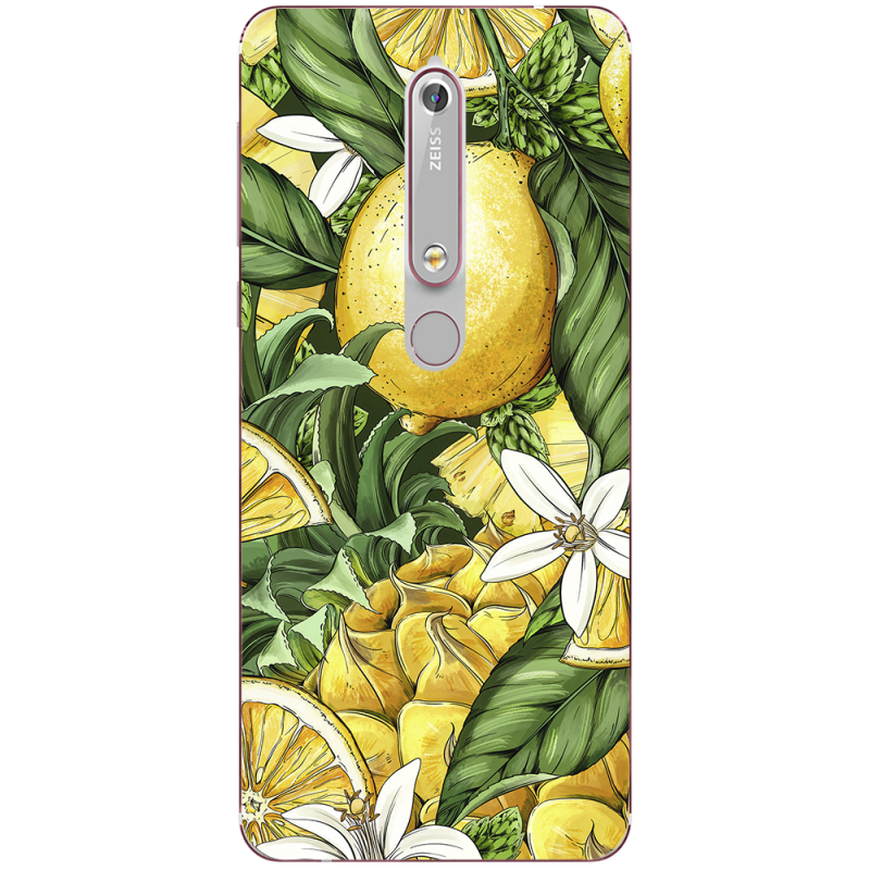 Чехол Uprint Nokia 6 2018 Lemon Pattern