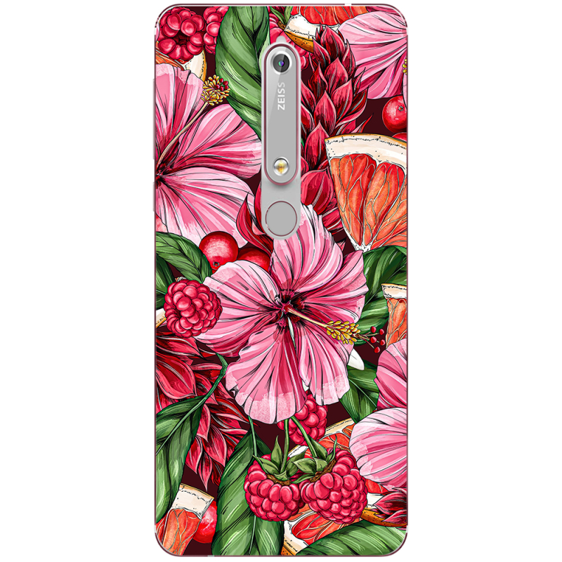 Чехол Uprint Nokia 6 2018 Tropical Flowers