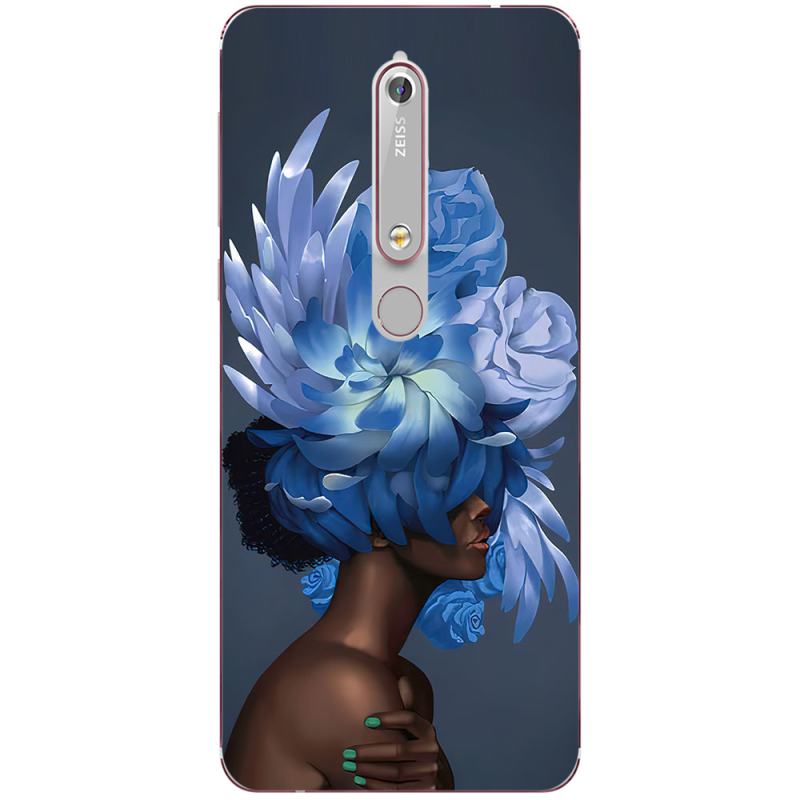 Чехол Uprint Nokia 6 2018 Exquisite Blue Flowers