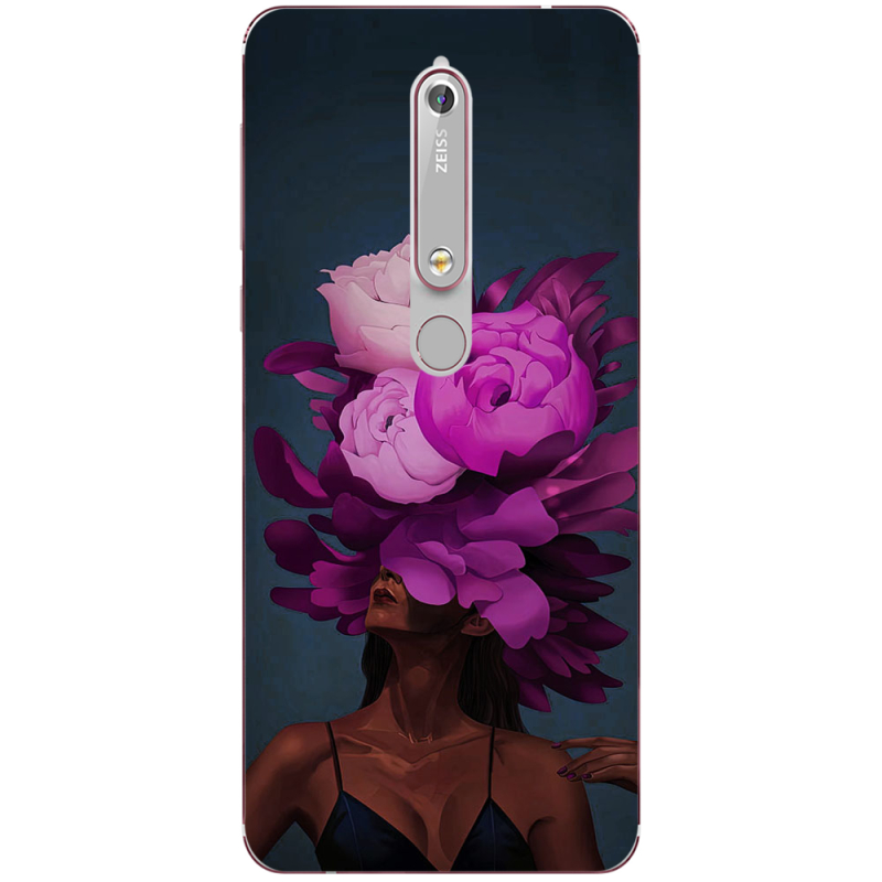 Чехол Uprint Nokia 6 2018 Exquisite Purple Flowers