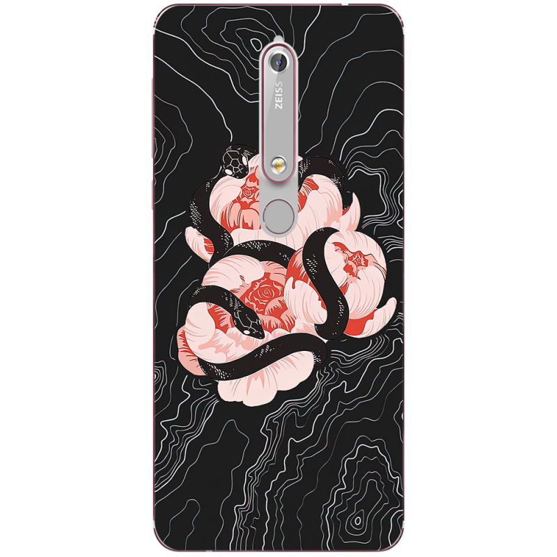 Чехол Uprint Nokia 6 2018 Snake Rose