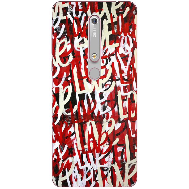 Чехол Uprint Nokia 6 2018 Love Graffiti