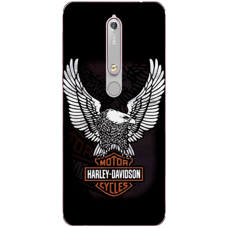 Чехол Uprint Nokia 6 2018 Harley Davidson and eagle