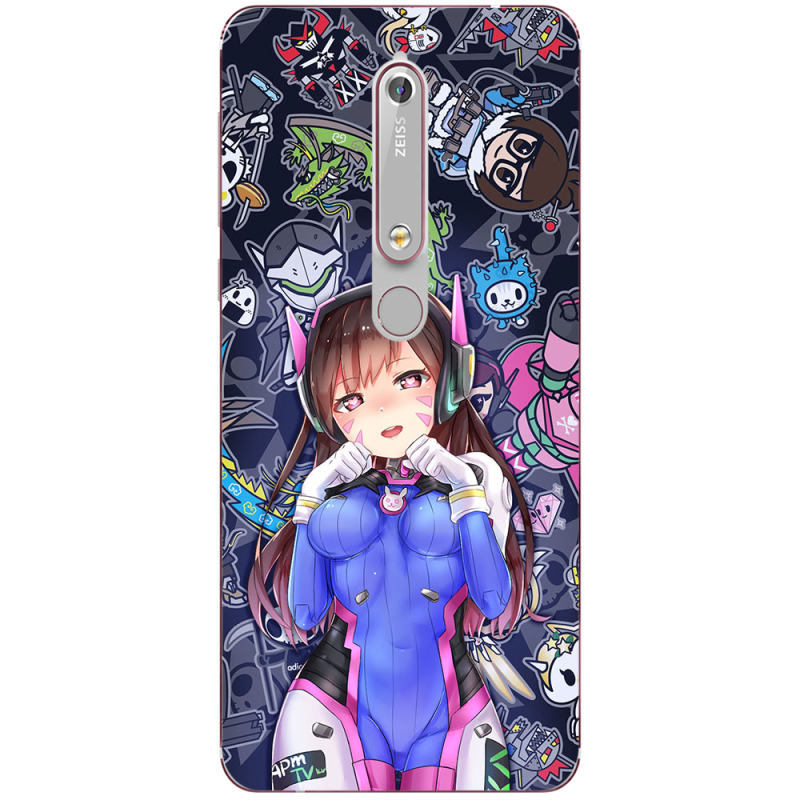 Чехол Uprint Nokia 6 2018 Overwatch D.VA