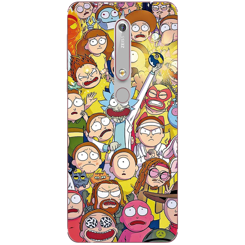 Чехол Uprint Nokia 6 2018 Rick and Morty