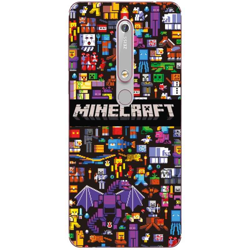 Чехол Uprint Nokia 6 2018 Minecraft Mobbery