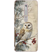 Чехол Uprint Nokia 6 2018 Christmas Owl