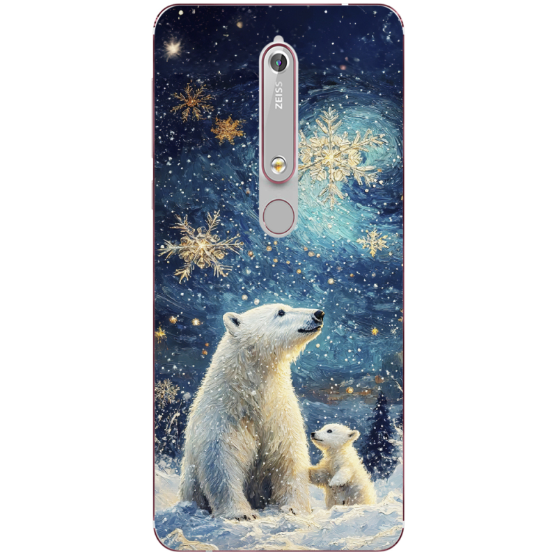 Чехол Uprint Nokia 6 2018 Північні ведмеді