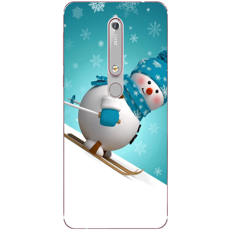 Чехол Uprint Nokia 6 2018 Skier Snowman