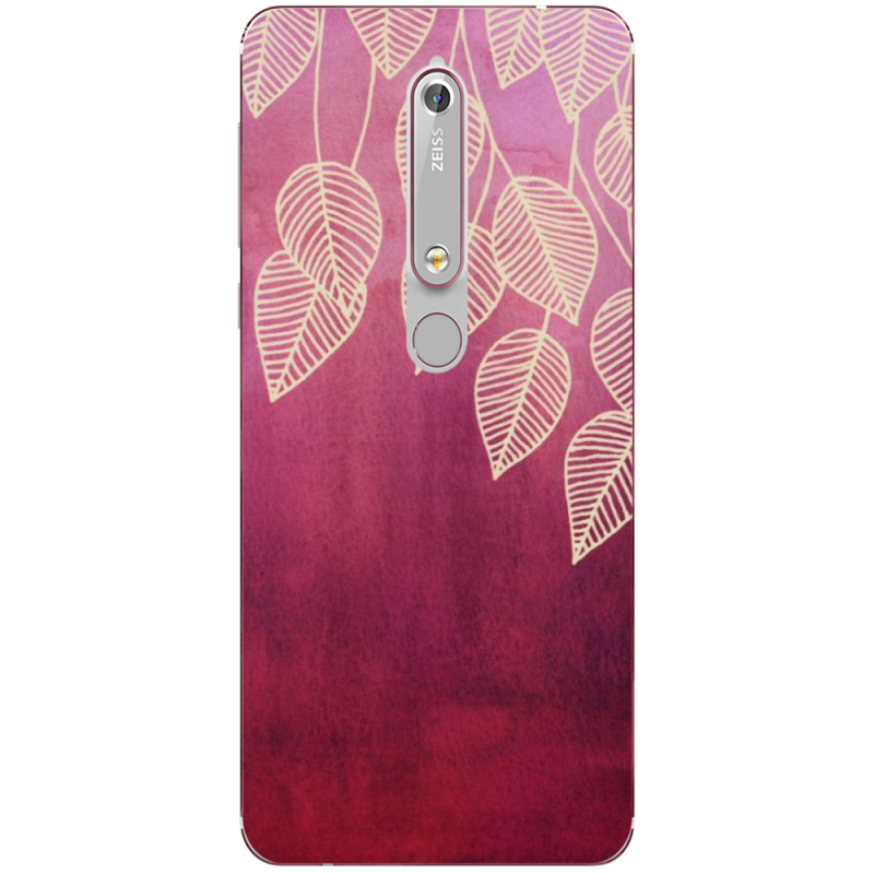 Чехол Uprint Nokia 6 2018 Gold Leaves