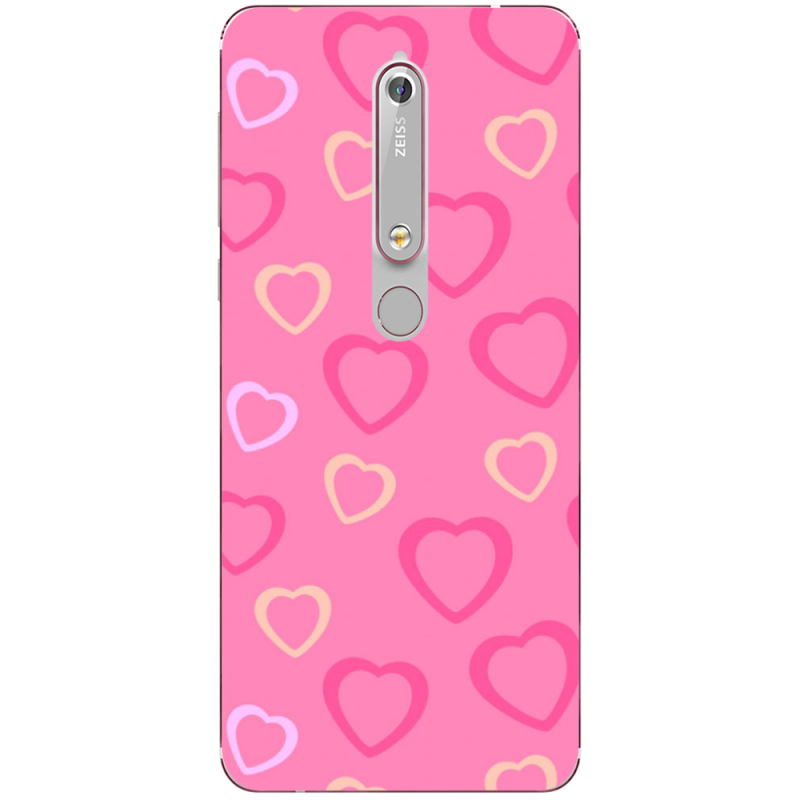 Чехол Uprint Nokia 6 2018 Sugar Hearts