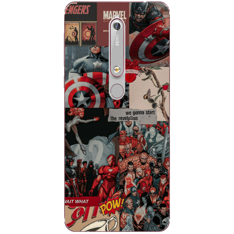 Чехол Uprint Nokia 6 2018 Marvel Avengers