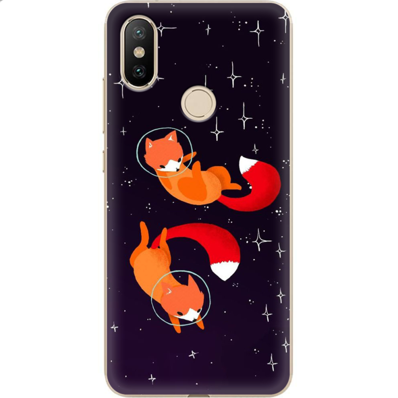 Чехол Uprint Xiaomi Mi6X / Mi A2 Fox-Astronauts