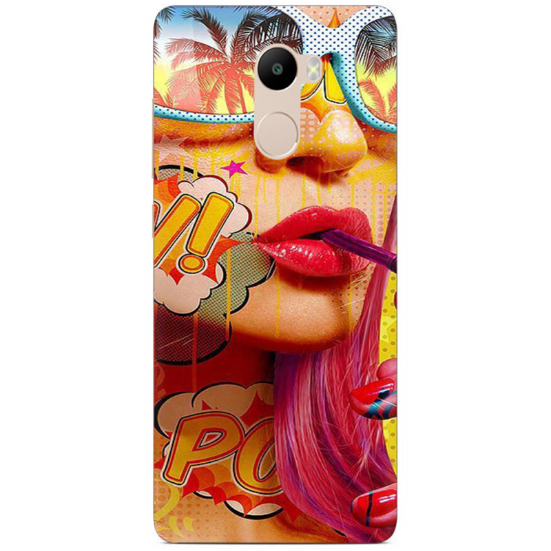 Чехол Uprint Xiaomi Redmi 4 / Redmi 4 Pro Yellow Girl Pop Art