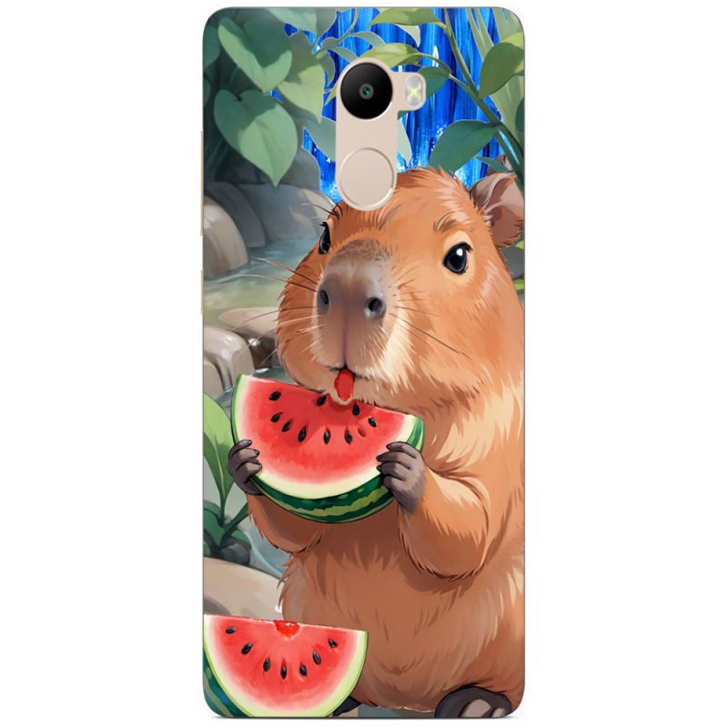 Чехол Uprint Xiaomi Redmi 4 / Redmi 4 Pro Капібара з кавуном