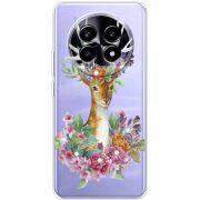 Чохол зі стразами Realme 13 Pro 5G Deer with flowers