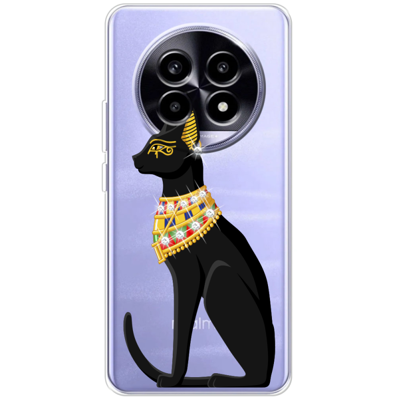 Чохол зі стразами Realme 13 Pro 5G Egipet Cat