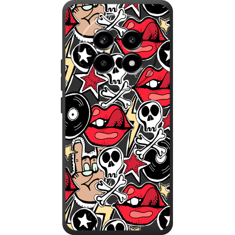 Чорний чохол BoxFace Realme 13 Pro 5G Rock Graffiti