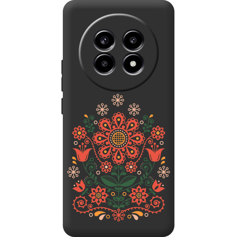 Чорний чохол BoxFace Realme 13 Pro 5G Ukrainian Ornament