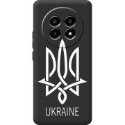 Чорний чохол BoxFace Realme 13 Pro 5G Тризуб монограмма ukraine