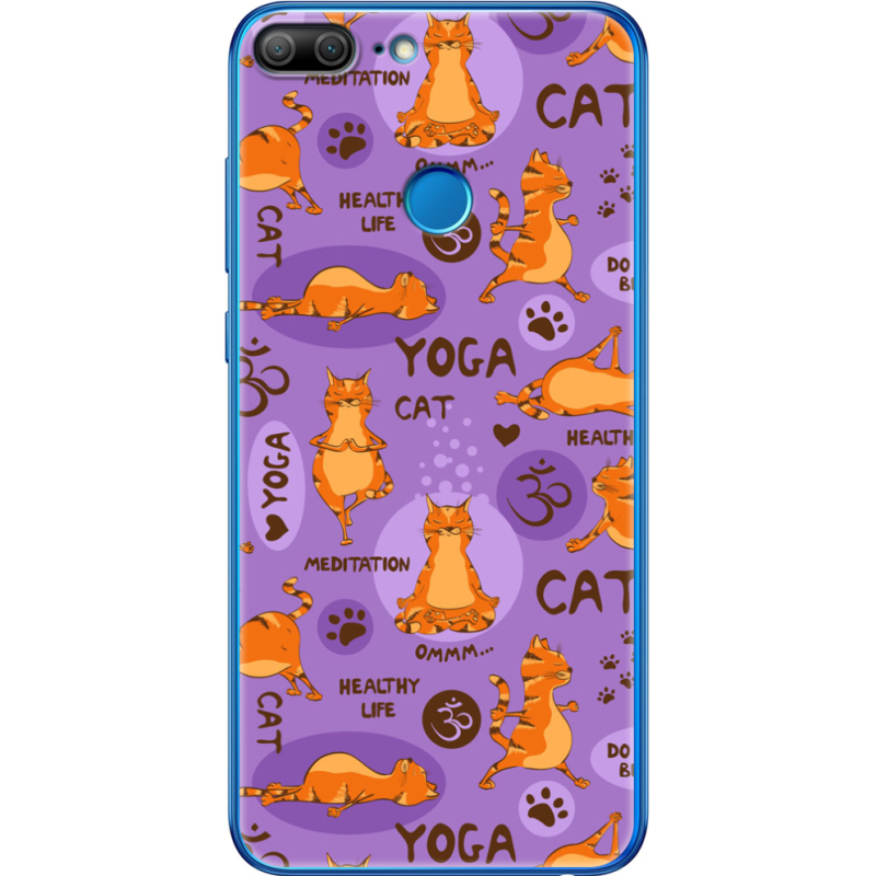 Чехол Uprint Honor 9 Lite Yoga Cat