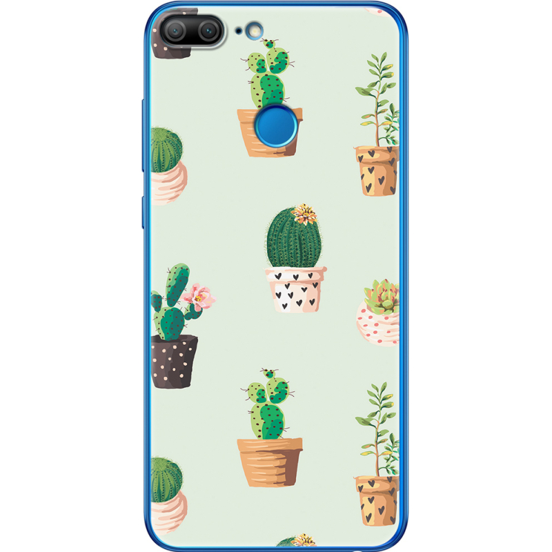 Чехол Uprint Honor 9 Lite L-green Cacti