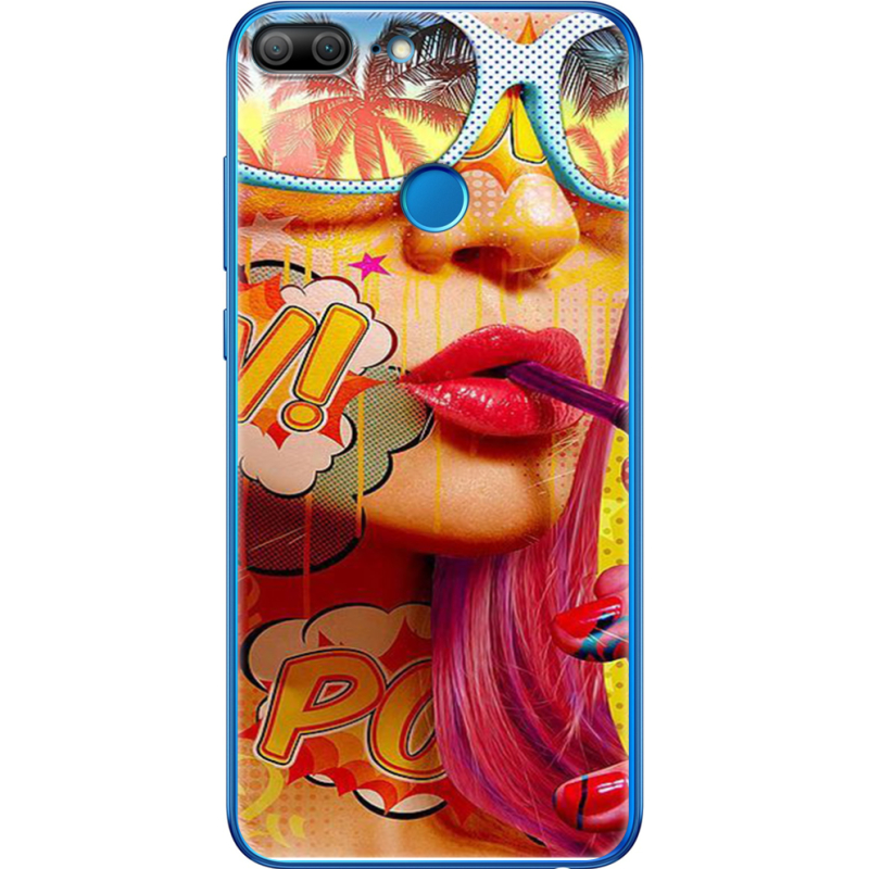 Чехол Uprint Honor 9 Lite Yellow Girl Pop Art