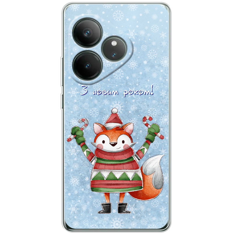 Чохол BoxFace Realme GT 6 Fox З новим роком!
