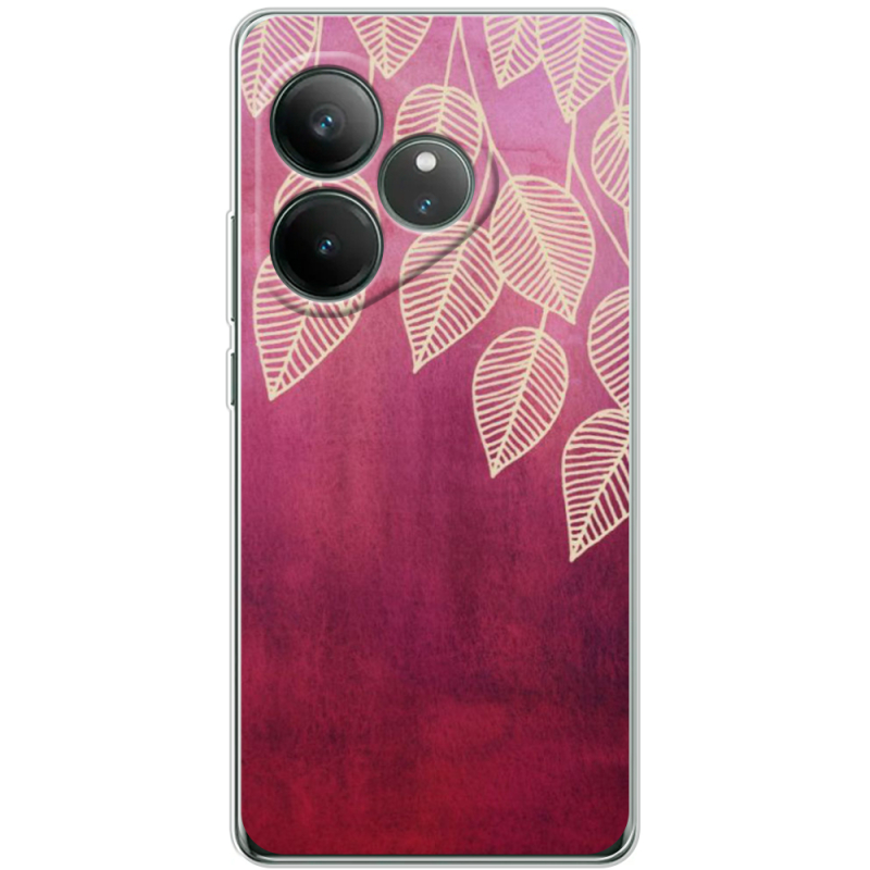 Чохол BoxFace Realme GT 6 Gold Leaves