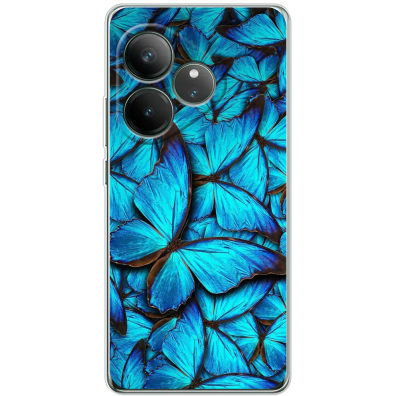 Чохол BoxFace Realme GT 6 лазурные бабочки
