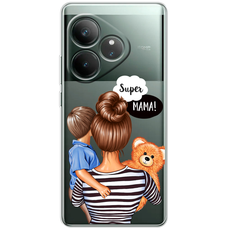 Прозорий чохол BoxFace Realme GT 6 Super Mama and Son