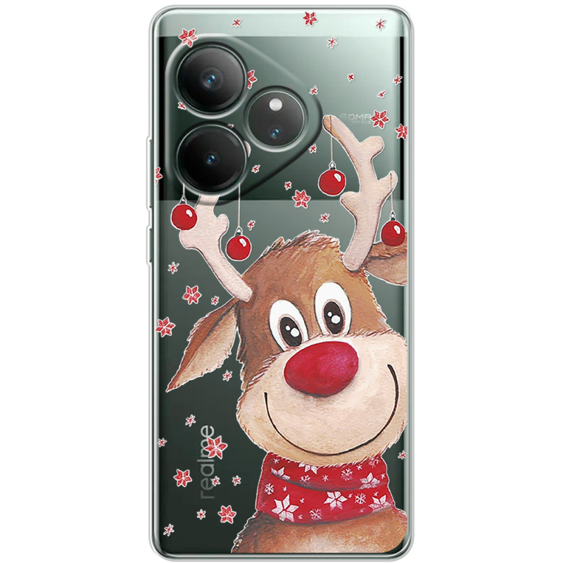 Прозорий чохол BoxFace Realme GT 6 Winter Deer