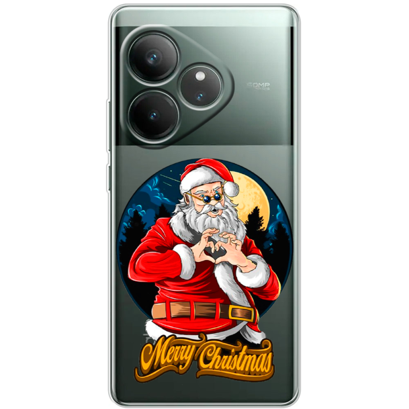 Прозорий чохол BoxFace Realme GT 6 Cool Santa