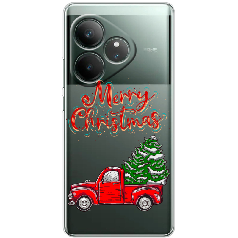 Прозорий чохол BoxFace Realme GT 6 Holiday Car