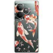 Прозорий чохол BoxFace Realme GT 6 Japanese Koi Fish