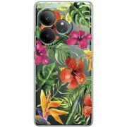 Прозорий чохол BoxFace Realme GT 6 Tropical Flowers