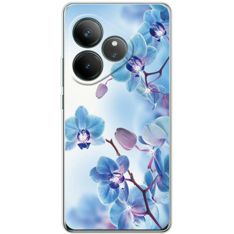 Чохол зі стразами Realme GT 6 Orchids