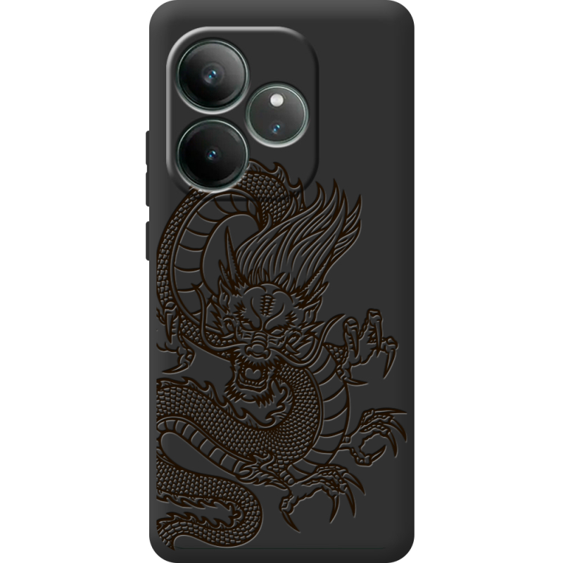 Чорний чохол BoxFace Realme GT 6 Chinese Dragon