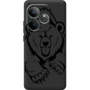 Чорний чохол BoxFace Realme GT 6 Grizzly Bear