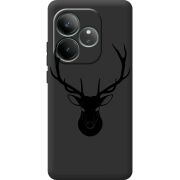 Чорний чохол BoxFace Realme GT 6 Deer