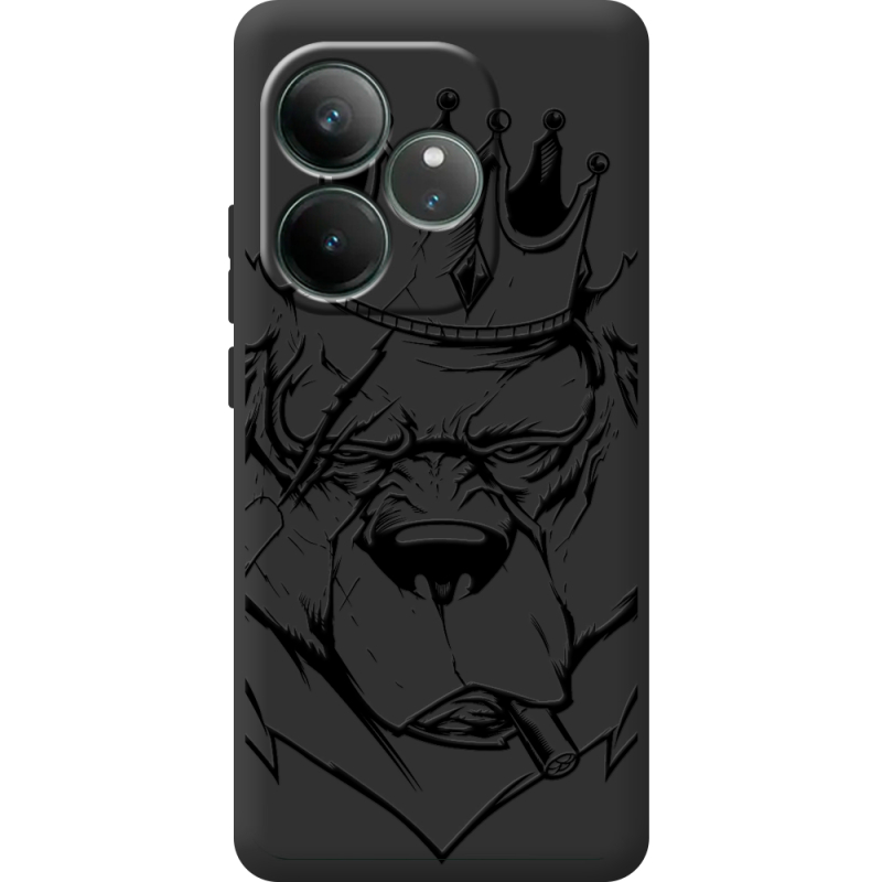 Чорний чохол BoxFace Realme GT 6 Bear King