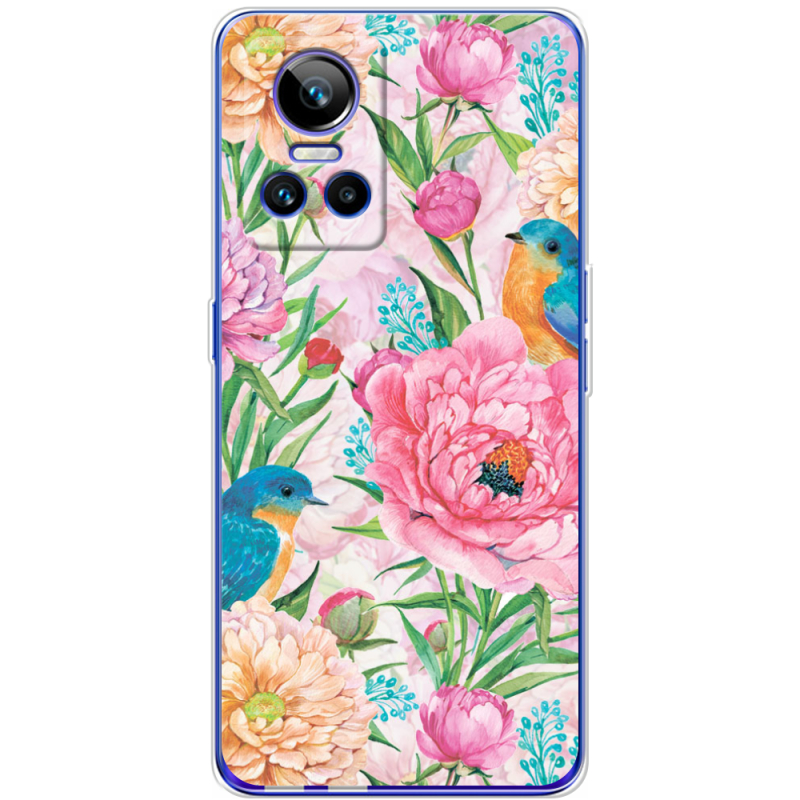 Чохол BoxFace Realme GT Neo 3 Birds in Flowers