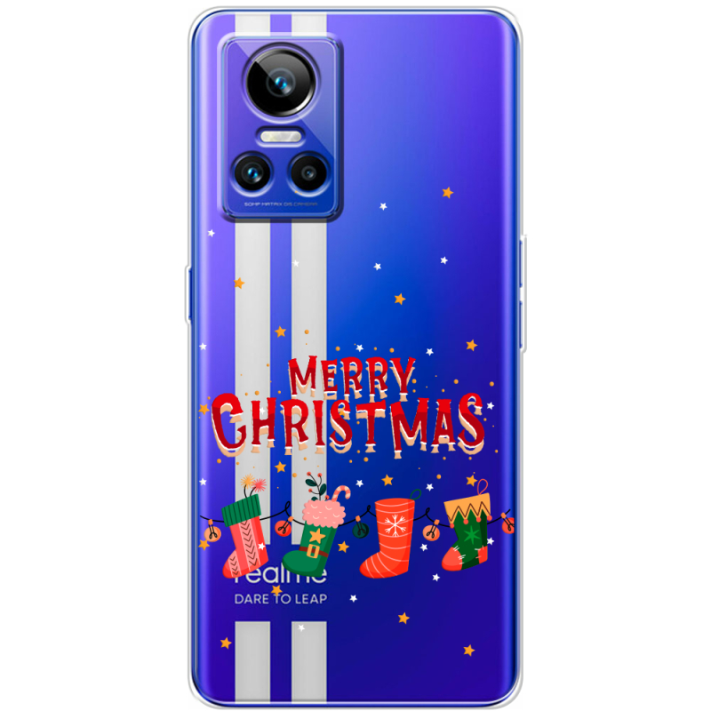 Прозорий чохол BoxFace Realme GT Neo 3 Merry Christmas