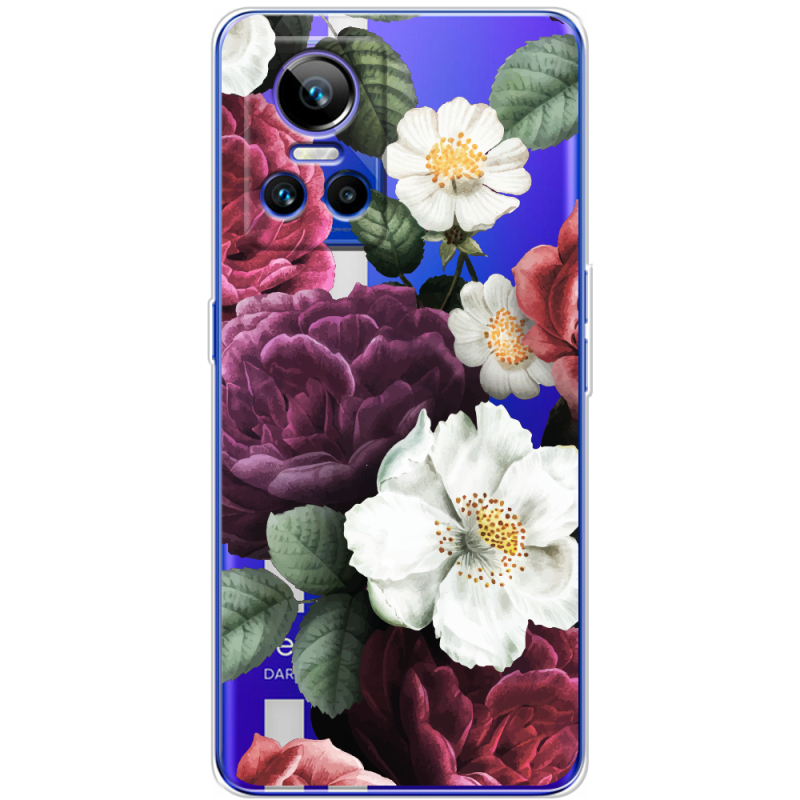 Прозорий чохол BoxFace Realme GT Neo 3 Floral Dark Dreams