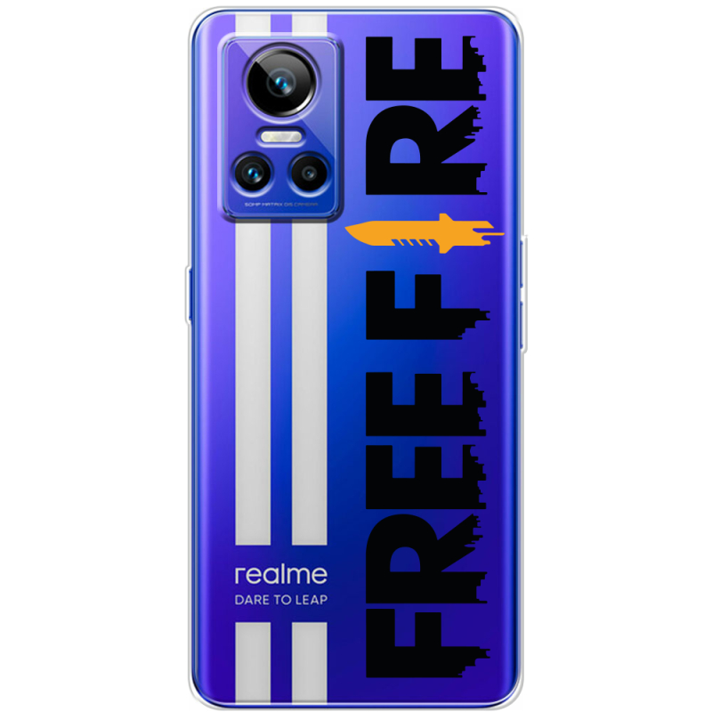 Прозорий чохол BoxFace Realme GT Neo 3 Free Fire Black Logo