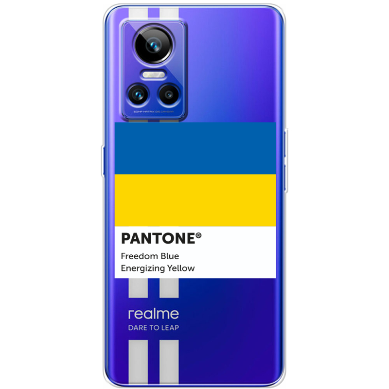 Прозорий чохол BoxFace Realme GT Neo 3 Pantone вільний синій