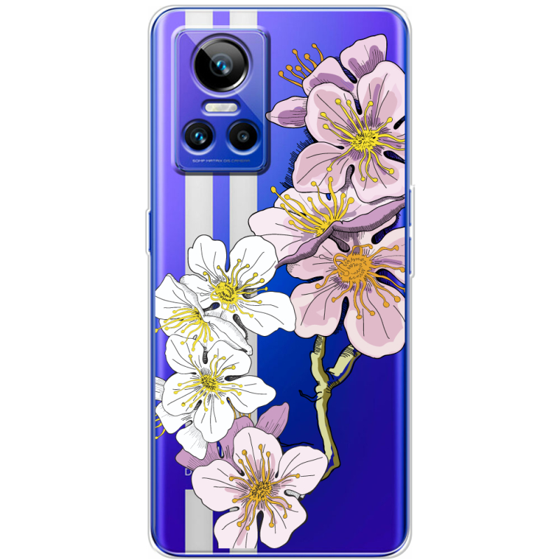 Прозорий чохол BoxFace Realme GT Neo 3 Cherry Blossom