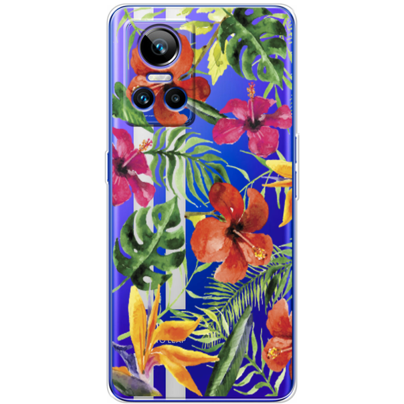 Прозорий чохол BoxFace Realme GT Neo 3 Tropical Flowers